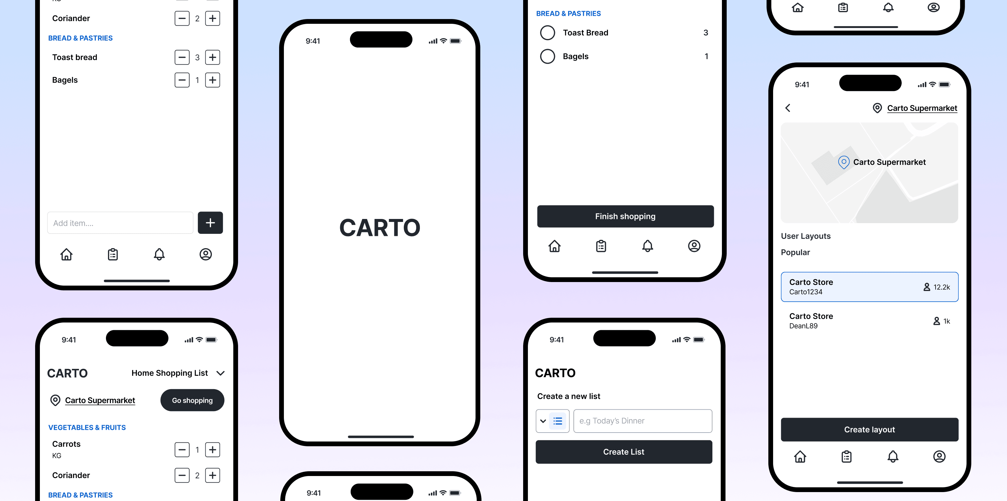 Carto Project Mockup